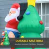 5.9ft Inflatable Christmas Tree, Santa Claus, Dog, LED Lights, Indoor, Outdoor, Home, Garden, Lawn, Decoration