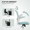 Ergonomic Office Chair, Mesh Desk Chair with Adjustable Headrest, Lumbar Support and Height, Tilt Function, Light Green