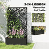 Metal Planter Box with Trellis, 44.5