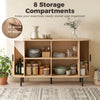Fluted Sideboard Buffet Cabinet, 55