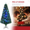 7ft White Christmas Tree Artificial Christmas Tree with 1230 Branch Tips and Metal Stand