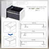 Lockable File Cabinet, Steel Filing Cabinet on Wheels for Legal, A4, Letter Size, Home Office