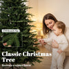 7ft Artificial Christmas Tree Full Hinged Xmas Tree Metal Base, Green