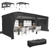 10 x 20 ft Pop Up Canopy Tent with Reflective Strips, UPF 50+ Easy up Instant Canopy with 6 Sandbags