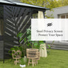 Metal Outdoor Privacy Screen, 48