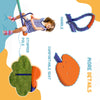 Kids Seesaw Swivel with 360 Degrees Rotating, Outdoor Playground Equipment for Backyard, Playground, Multicoloured