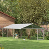 19.7' x 7.5' x 4.9' Outdoor Dog Kennel Dog Run with Waterproof, UV Resistant Cover for Medium Large Sized Dogs