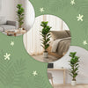4FT Artificial Fiddle Leaf Fig Tree, Fake Potted Tree with Solid Wood Trunks and Lifelike Leaves for Indoor Decor, Green