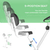 Soozier Foldable Indoor Stationary Bike with 8 Levels of Magnetic Resistance, Exercise Bike for Cardio Workout, Green