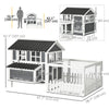 Wooden Chicken Coop with Run for 1-2 Chicken, Bunnies, Ducks