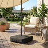 Garden Parasol Base 176 lbs Sand Filled Heavy Duty Stand for Cantilever Umbrellas and 1.89
