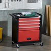 4-Drawer Tool Chest with 4 Wheels, Rolling Tool Box and Storage Cabinet, Portable Tool Organizer for Garage