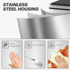 10.6 Gallon Automatic Garbage Can with Soft-Close Lid, Touchless Trash Can with Fingerprint Resistant Stainless Steel