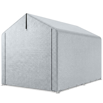 7' x 5' Portable Shed, Waterproof Bike Tent with Roll-up Zipper Door and Galvanized Metal Frame for Bike