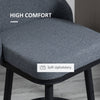 Extra Tall Bar Stools Set of 2, Modern 360° Swivel Barstools, Dining Room Chairs with Steel Legs Footrest, Charcoal Grey