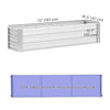 6' x 1.5' x 1.3' Galvanized Raised Garden Bed, Elevated Large Metal Planter Box w/ Install Gloves for Backyard, Patio to Grow Vegetables, Herbs, and Flowers, Silver
