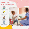 Qaba 4 in 1 Kids Rocking Horse w/ Detachable Balance Board & Push Handel