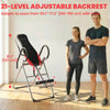 Soozier Inversion Table, Heavy Duty Folding Inversion Table with Adjustable Ankle Lock and Safety Belt for Pain Relief Therapy