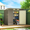 6 x 4FT Galvanized Garden Storage Shed, Metal Outdoor Shed with Double Doors and 2 Vents