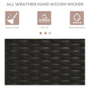 Ratten Outdoor Towel Rack for Pool Towel Rack, Dark Brown