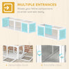 Cat Tunnel, Outdoor Cat Enclosure with Combinable Design, 8 Doors, 98