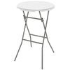 2.6ft Plastic Folding Picnic Table, Camping Table with Anti-Slip Foot Pads, White