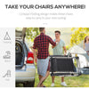 Reclining Zero Gravity Chair with Adjustable Backrest, Folding Garden Sun Lounger, Outdoor Recliner with Removable Cushion and Headrest, Dark Grey