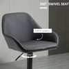 Adjustable Bar Stools Set of 2, Swivel Barstools with Footrest and Back, PU Leather and Steel Round Base, Black