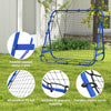 Soozier Volleyball Rebounder Net, Adjustable Soccer Rebounder, Baseball Volleyball Training Equipment Aid, Blue