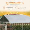 19.7' x 7.5' x 4.9' Outdoor Dog Kennel Dog Run with Waterproof, UV Resistant Cover for Medium Large Sized Dogs