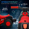 Qaba Electric Motorcycle for Kids, 6V Ride on Bubble Car with LED Headlight, Music, Pedal, for 2-5 Years Green