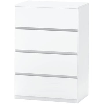 4 Drawer Chest Storage Cupboard Freestanding Drawer Unit, Black