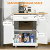 Foldable Kitchen Island with Storage Drawer, Farmhouse Style Rolling Utility Cart, Coffee Bar Cabinet on Wheels with Drop-Leaf Wood Top