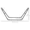 10.3ft Hammock Stand, Adjustable Hammock Stand Fits 9-14 ft Hammocks, Heavy Duty 450 lbs Capacity, Black