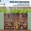 8' x 4' x 2' Raised Garden Bed, Galvanized Planter Box for Growing Flowers, Herbs and Vegetables, Light Green
