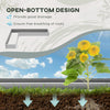 Galvanized Raised Garden Bed Steel Planter Box w/ Rods for Vegetables Flowers Herbs, 82