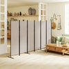 6 Panel Room Divider, 6 Ft Folding Privacy Screen, Portable Freestanding Partition Wall Divider, Beige