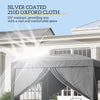 10'x10' Outdoor Pop Up Party Tent Wedding Gazebo Canopy with Carrying Bag (Grey)