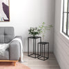 Set of 2 Plant Stands, Decorative Flower Display Holder for Living Room Balcony