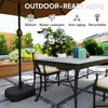 Square Patio Umbrella Base Holder, Outdoor Umbrella Stand, 17.7