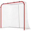 Soozier Hockey Net, Easy Set Up Hockey Goal with Steel Frame, PE Mesh, Outdoor Hockey Training Equipment for Garden, Backyard