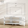 Corner TV Stand, Modern TV Table with 2 Open Shelves for 47 Inch TV, Entertainment Center for Living Room, Black