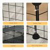 46 Panels Pet Playpen, DIY Small Animal Playpen, Indoor Portable Pet Fence for Guinea Pigs, Bunny, Rabbits, Hamsters, Hedgehogs