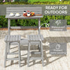 3 Piece Patio Bar Set with 43