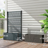 Wicker Outdoor Planter with Trellis, 58