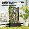 Metal Planter Box with Trellis, 44.5