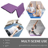 Soozier 4'x10'x2'' Folding Gymnastics Tumbling Mat, Exercise Mat with Carrying Handles for Yoga, MMA, Martial Arts, Stretching, Purple