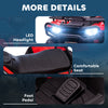 12V Kids ATV Quad, 4 Wheeler Battery Powered Electric Vehicle with Music MP3, Headlights, High Low Speed, Treaded Tires, for Boys and Girls Ages 37-60 Months, Red