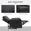 Recliner Chair, Manual Reclining Chair with Footrest, Padded Seat for Living Room, Bedroom, Study