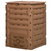 Compost Bin, Garden Composter with 80 Vents and 2 Sliding Doors, 120 Gallon (450L), Black